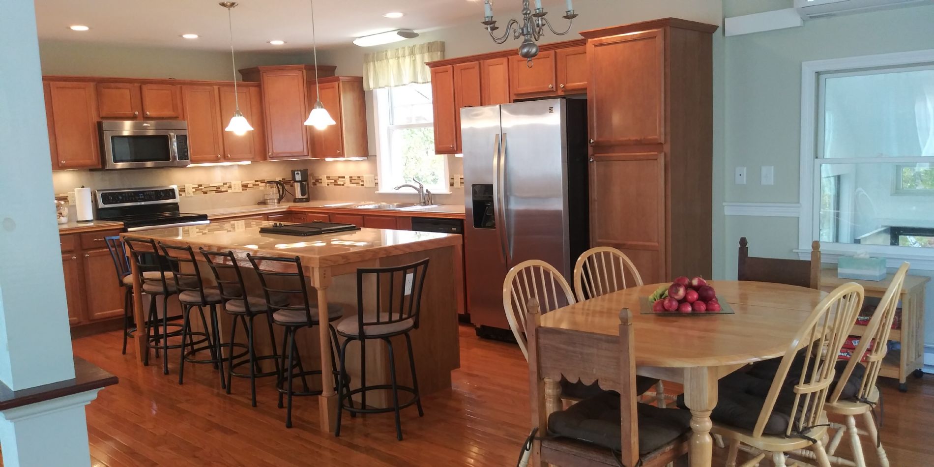 kitchen and dining